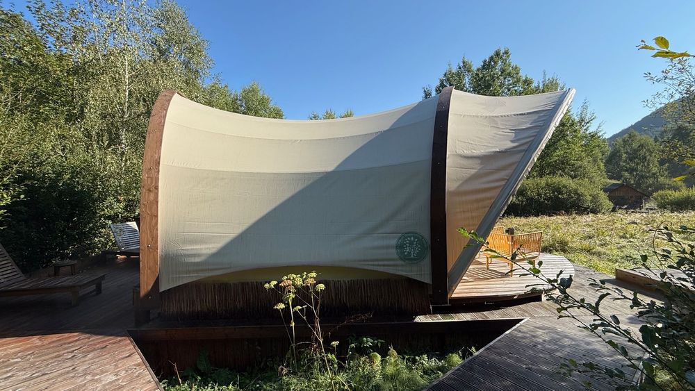 Ekskluzywny  moduł glamping  STROHBOID-Luksus/Tiny House/Mobilny Dom