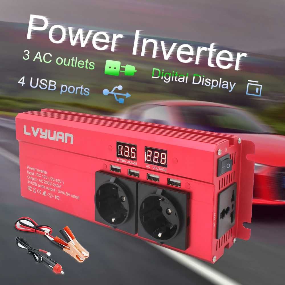 Инвертор Lvyuan 12V 2000W