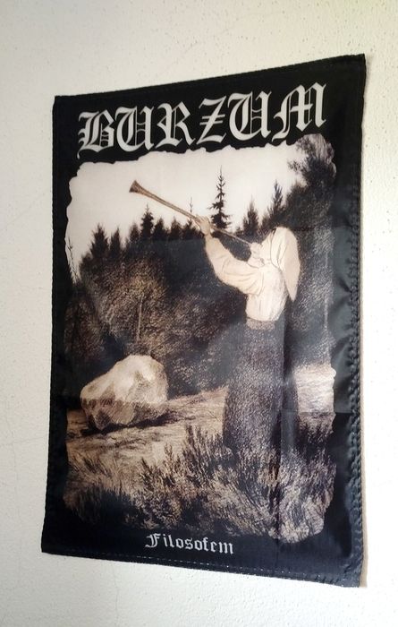 Quadro Vintage banda musica AC/DC - Bandeira Burzum