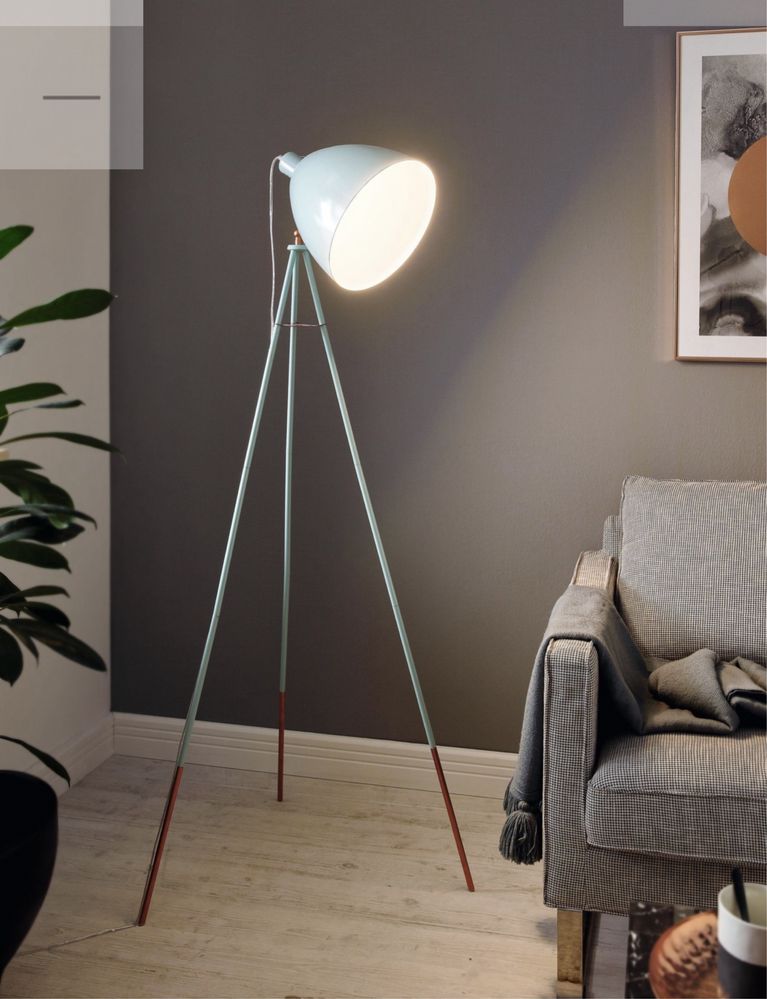 Piekna designerska lampa podlogowa