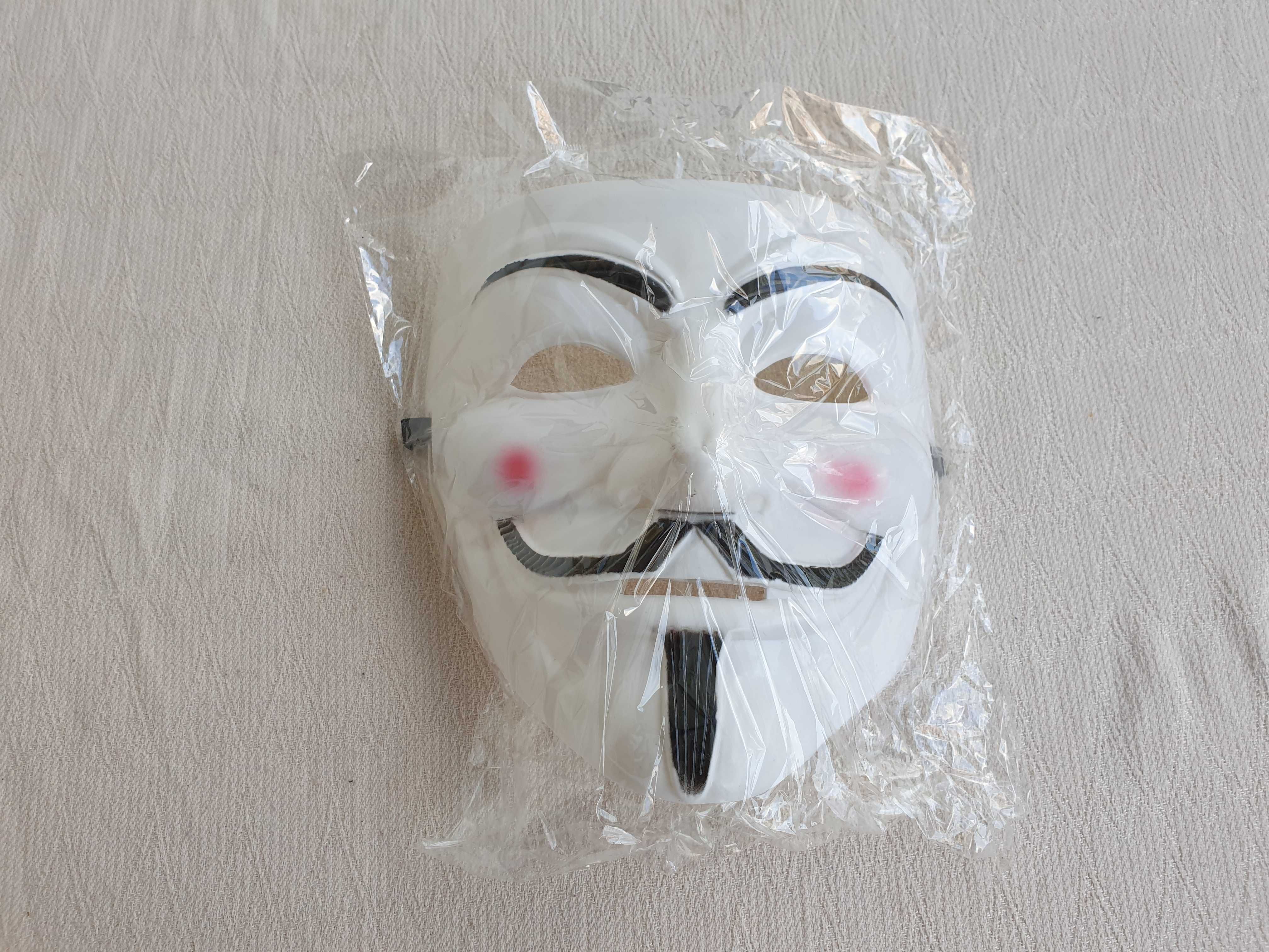 Maska ANONYMOUS VENDETTA stop ACTA na Halloween