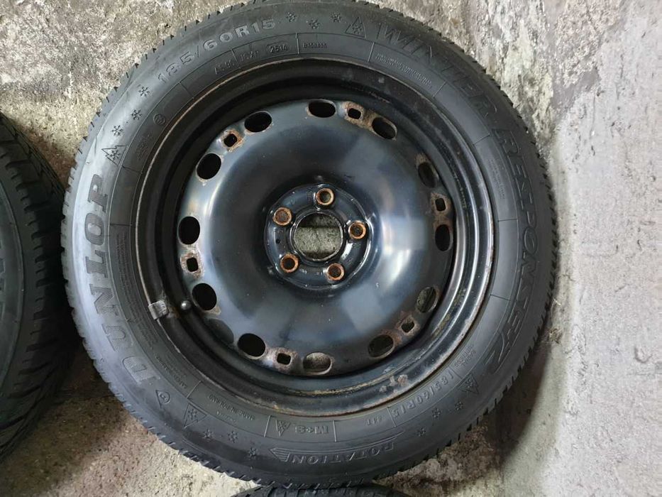 Felgi stalowe VW Skoda Seat R15 5x100 opony zimowe 185/60R15 5,5mm