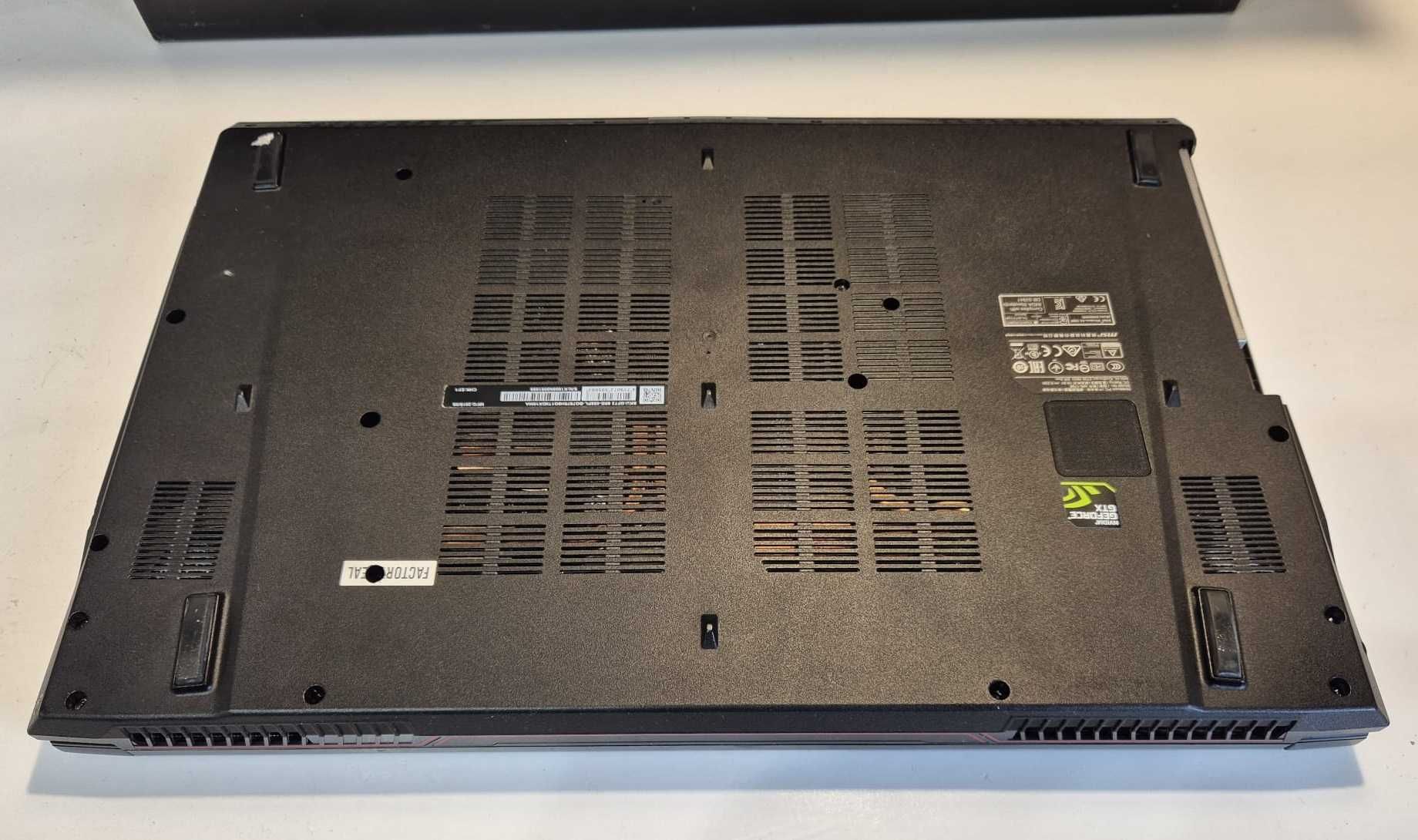 Laptop do gier MSI  i7 32GB Ram GTX 1060 6GB + Gratis 6GB 17 cali!