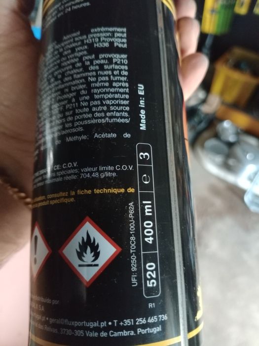 Spray branco brilhante