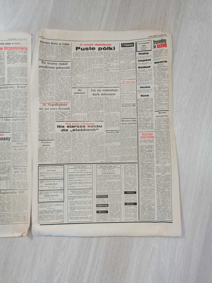 Głos Wybrzeża 1981 r Dziennik Polskiej Zjednoczonej Partii Robotniczej