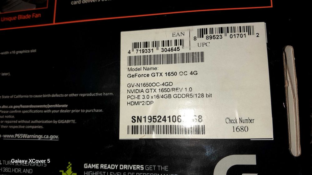 Karta graficzna geforce GTX 1650