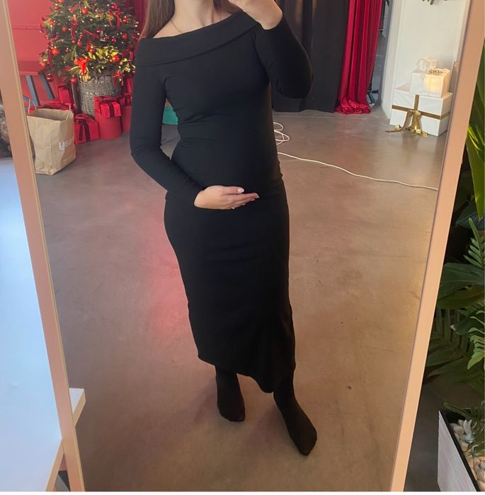 Сукня в рубчик, сукня для вагітних