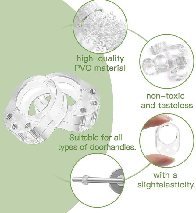 70 zestawów po 12 sztuk stoperów do klamek, odbojnik – ochrona ścian