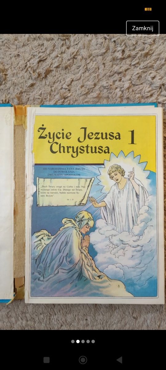 Książka komiks "Życie Jezusa Chrystusa. Bohaterowie nowego testamentu"