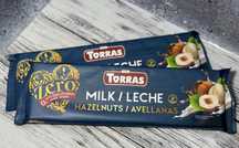 Шоколад Torras молочний з фундуком без цукру і глютену 250 г