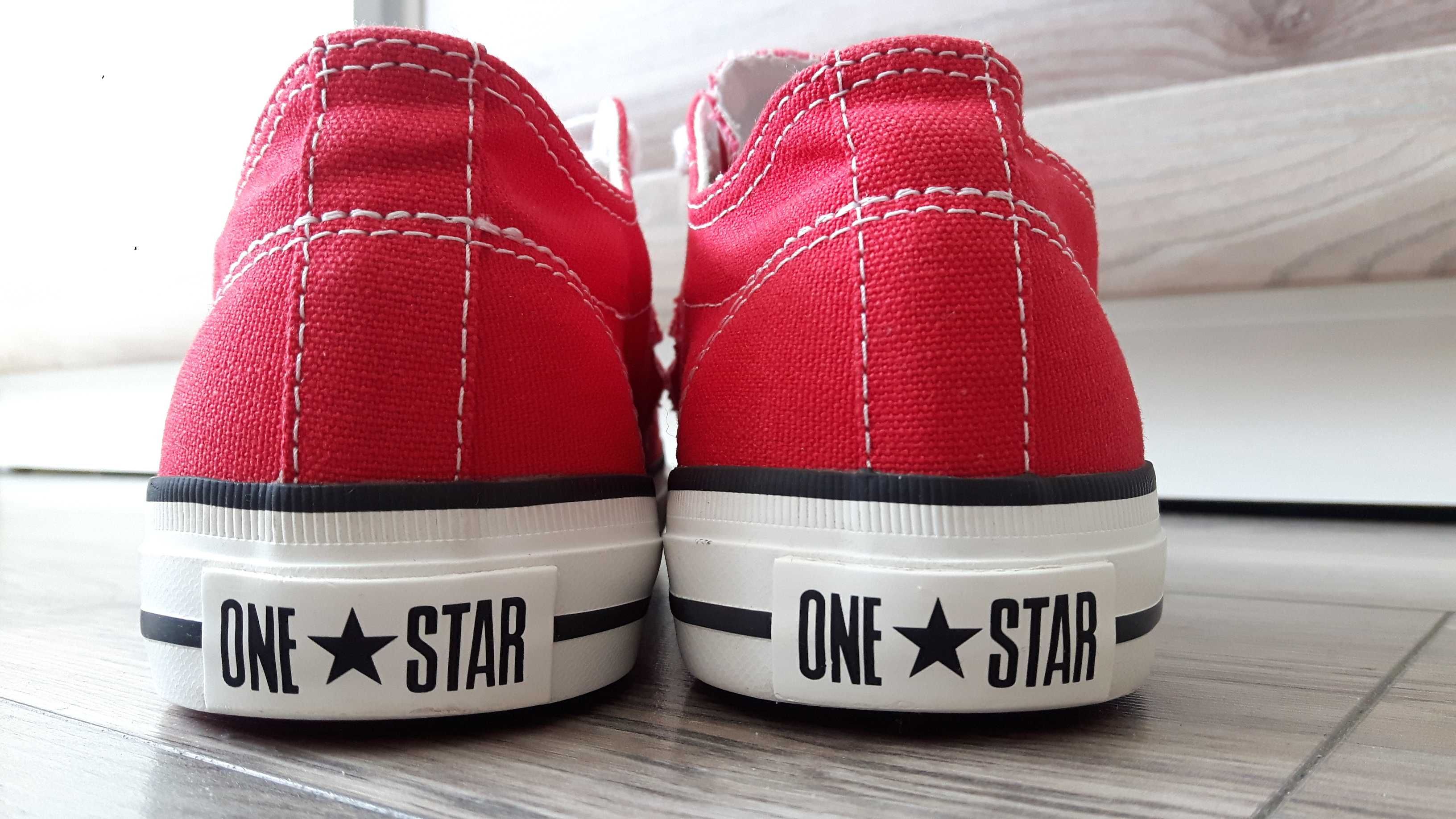 CONVERSE ONE STAR czerwone trampki unisex rozm.40 wkł.25 cm