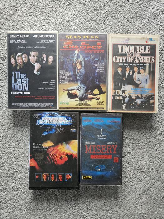 5 kaset VHS zestaw thiller mafia