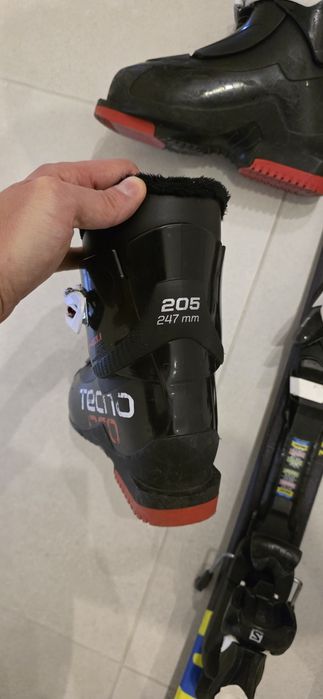 Narty Salomon 110 cm + Buty Techno roz 31