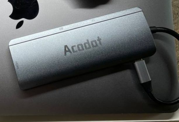 Док станция  usb c acodot 9 в 1 для Macbook