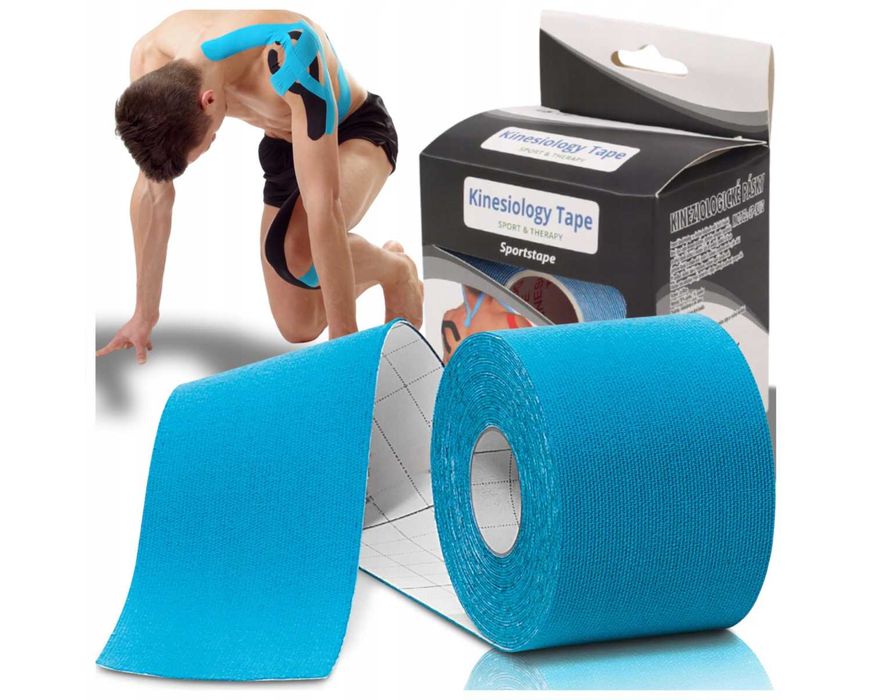 Taśma Kinezjologiczna Tape Kinesiotaping do Kolana Twarzy Plaster 5m