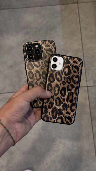 Леопардові чохли для iphone від X до 15 Pro Max