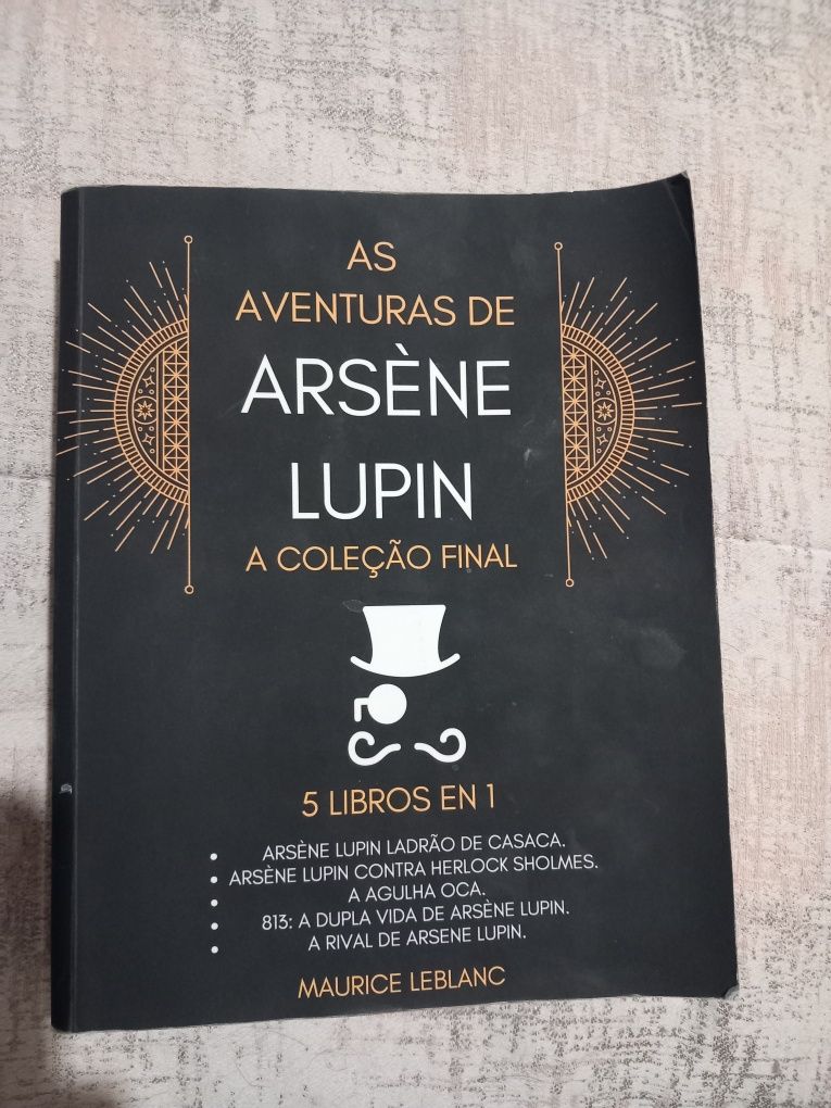 5 livros em 1 Arsène Lupin