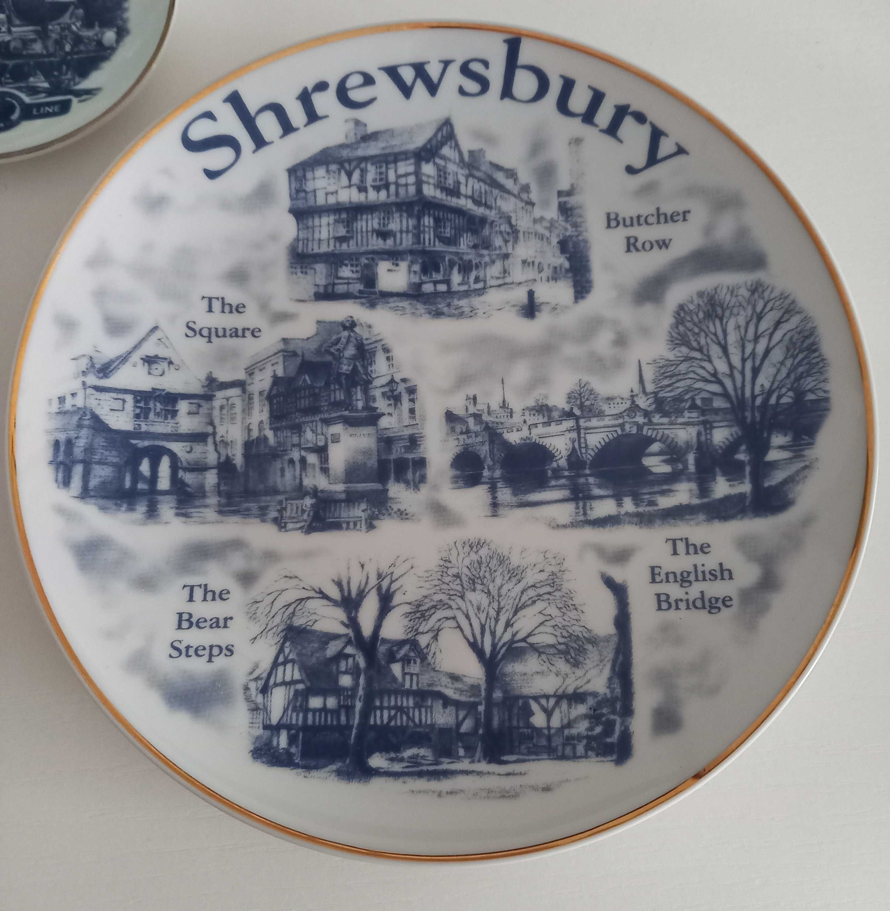 Rarytas talerze Norfolk porcelana Poppy Line Shrewsbury talerz vintage