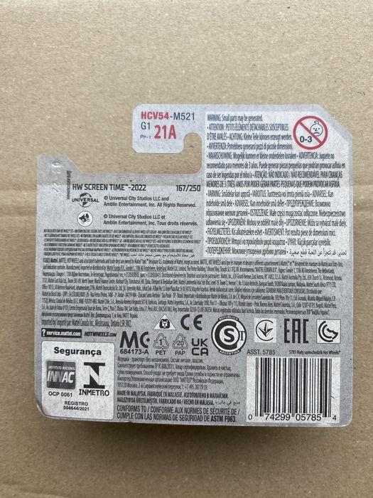 Hot Wheels Delorean Back to the Future Time Machine 2022