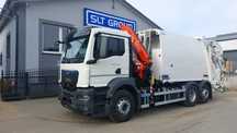 MAN TGS 26.330  MAN TGS 26.330, Śmieciarka NTM, HDS, ŻURAW, Fassi F185A 1.24, Od ręki