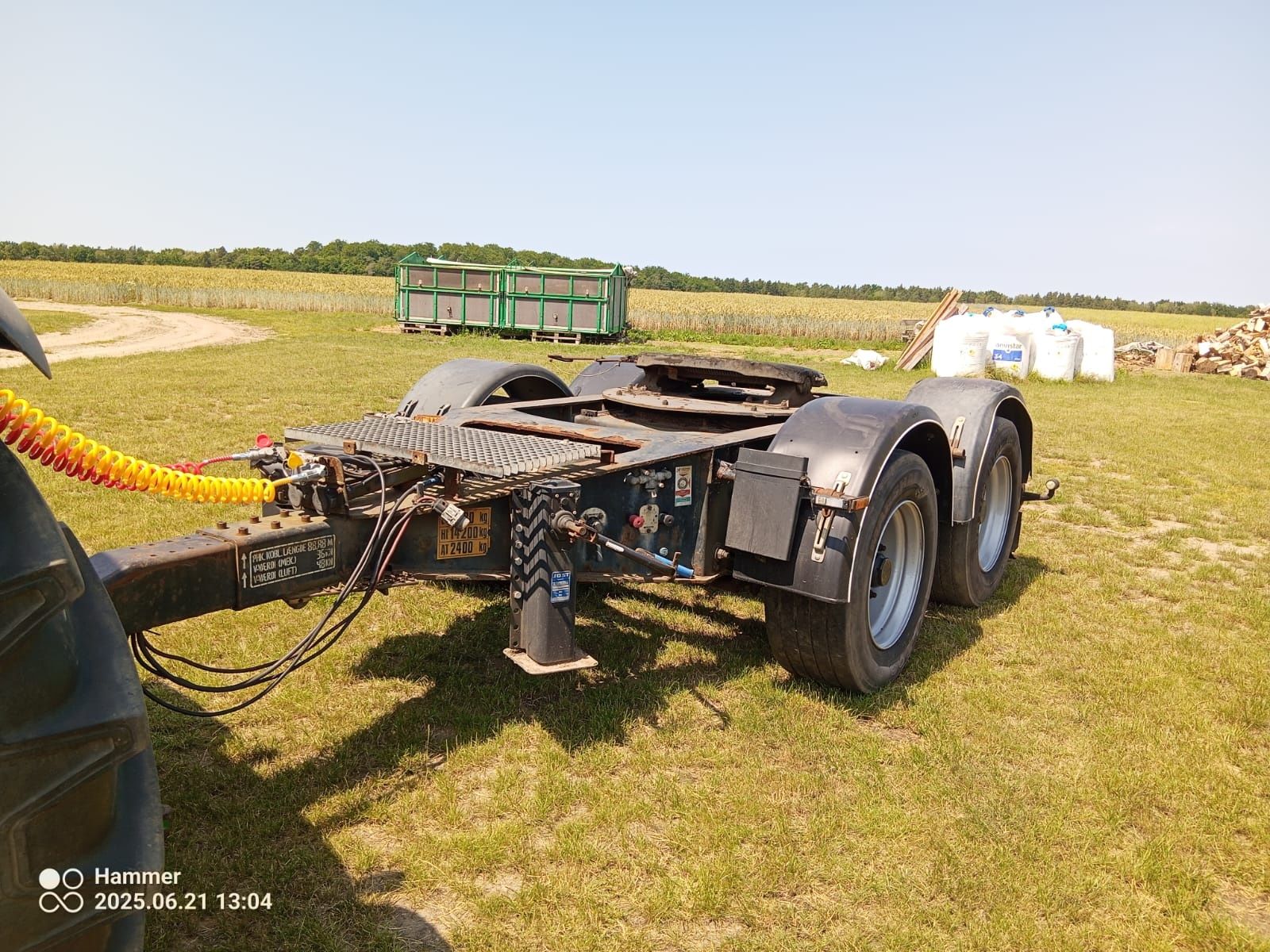 Wózek Dolly HFR 2011r. siodło doli Mega Fliegl Krone platforma słomy