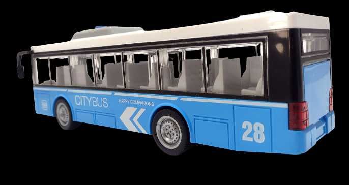 Autobus miejski z dźwiękiem Niebieski