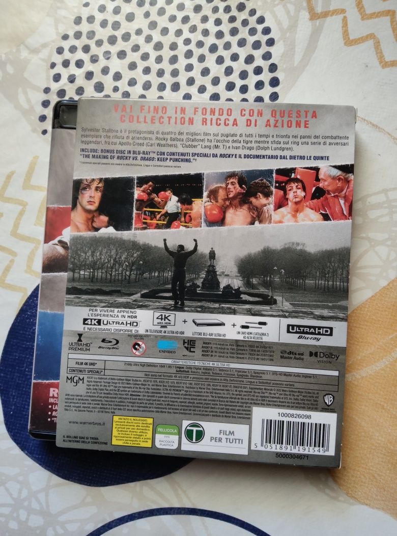 Saga Rocky the knockout collection em 4K Ultra HD
