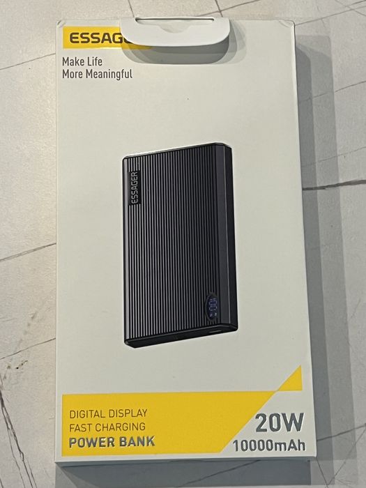 Павербанк з бездротовою зарядкою Essager 10000mah Тонкий (ES-D017)