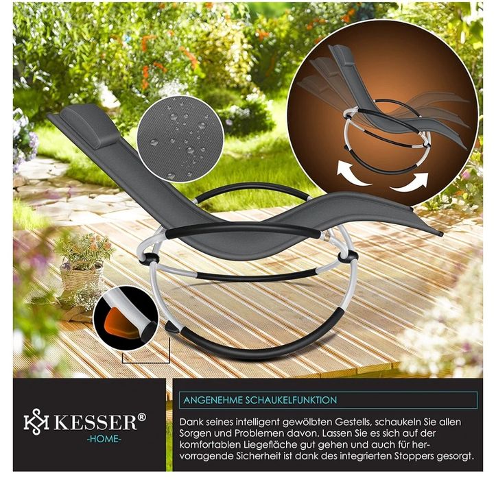 Leżak relaksacyjny leżak ogrodowy krzesło ogrodowe składane 2sztuki