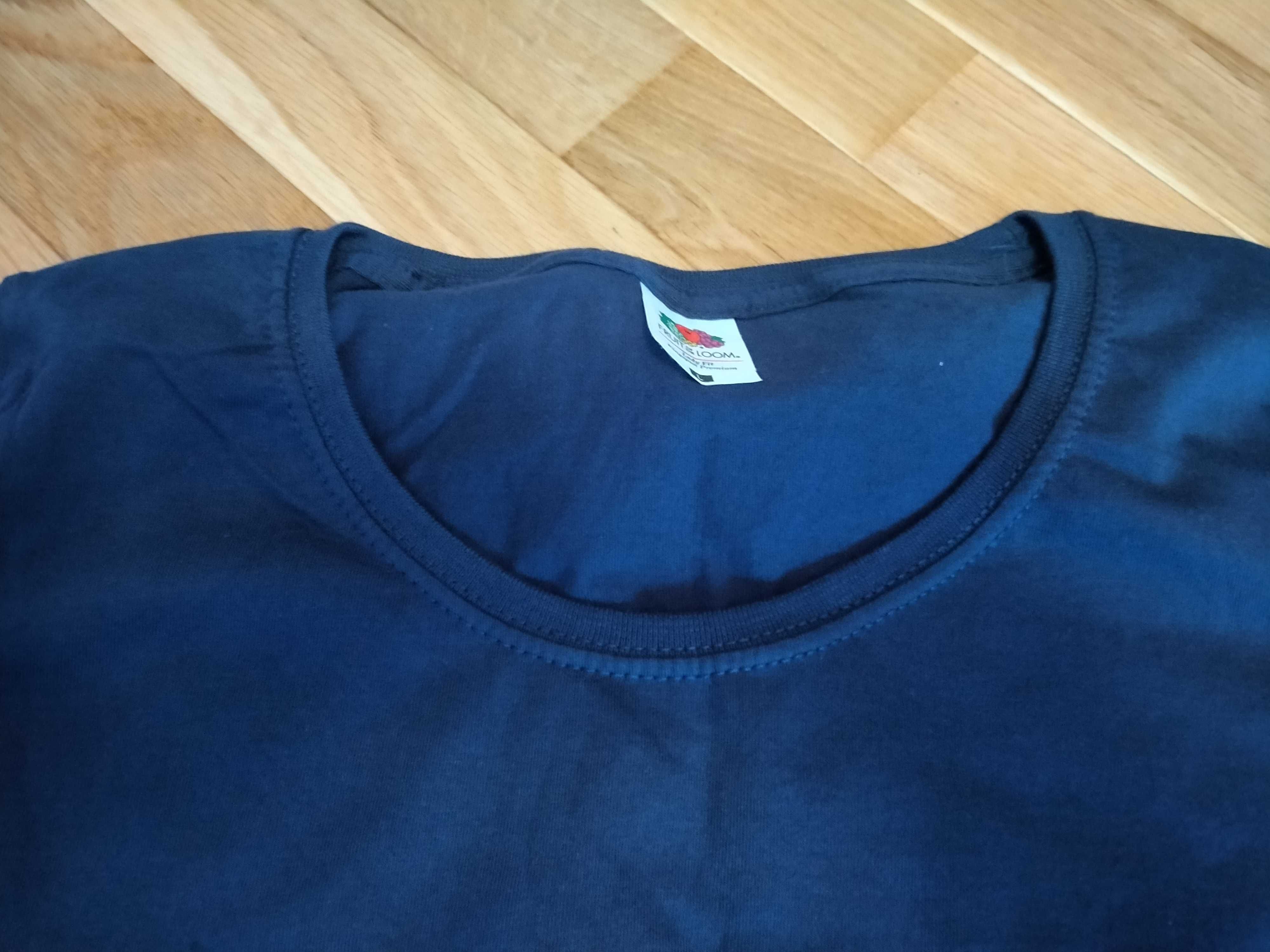 Damska koszulka/tshirt Fruit of the Loom, oryginalna, Nowa granatowa