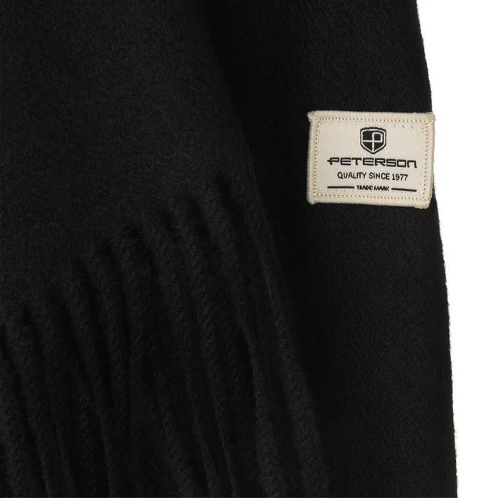 elegancki szalik w czarnym kolorze - peterson