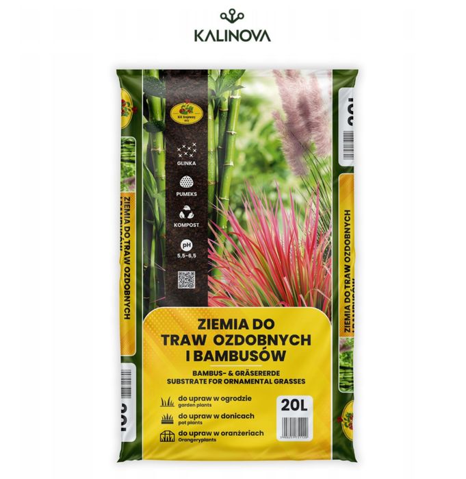Ziemia bigos z nawozem do traw ozdobnych i bambusów - 10 litrów