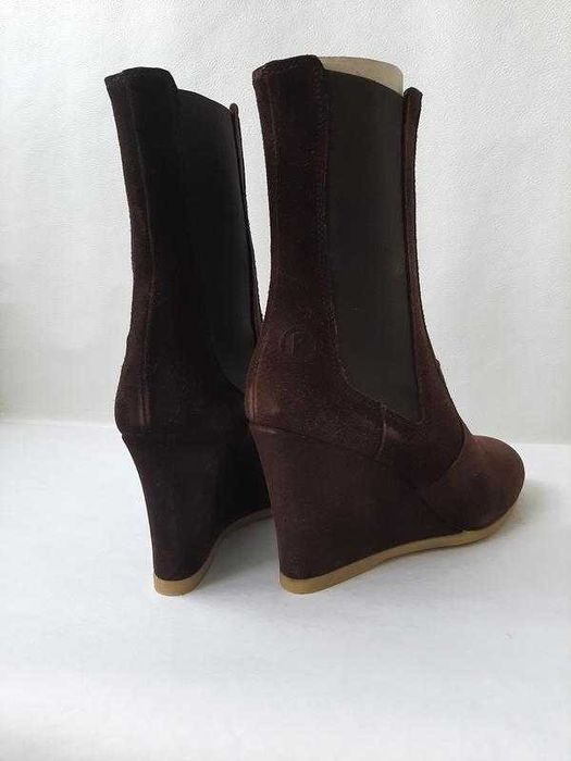 bogner ботильоны полусапоги ботинки замшевая кожа коричневые ugg 37