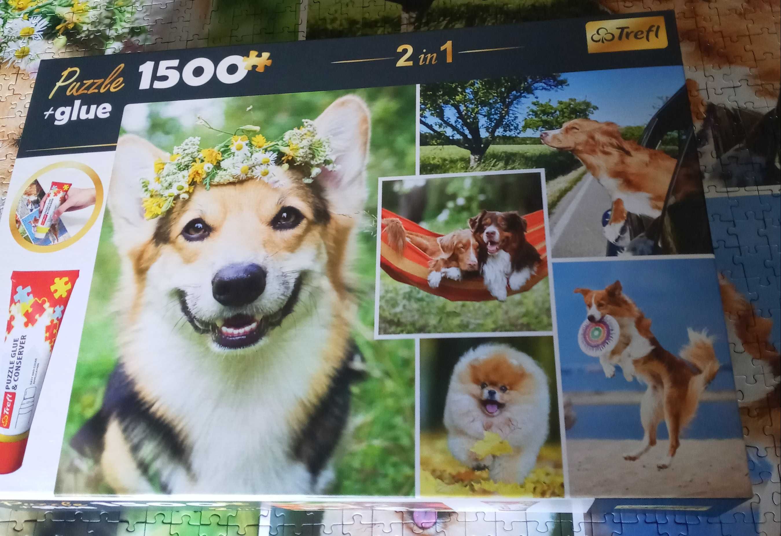 Puzzle 1500 Słodkie pieski