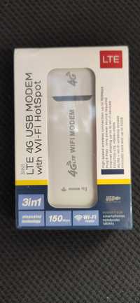 4G LTE USB модем для приема и раздачи интернета через Wi-Fi.