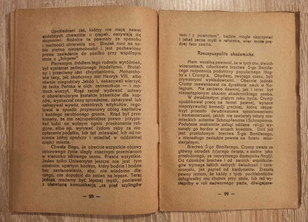W M Thackeray - Szkoła Półgłówków, Księgi Snobów 1926
