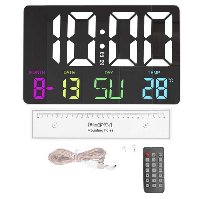 Cyfrowy zegar ścienny