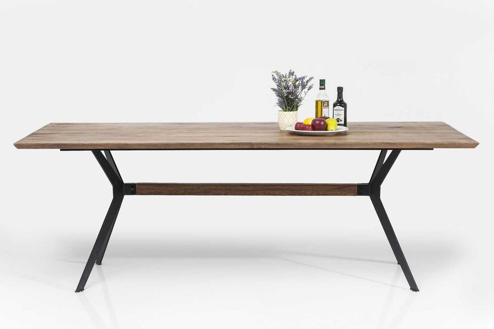 Stół loftowy do salonu jadalni biura z litego drewna