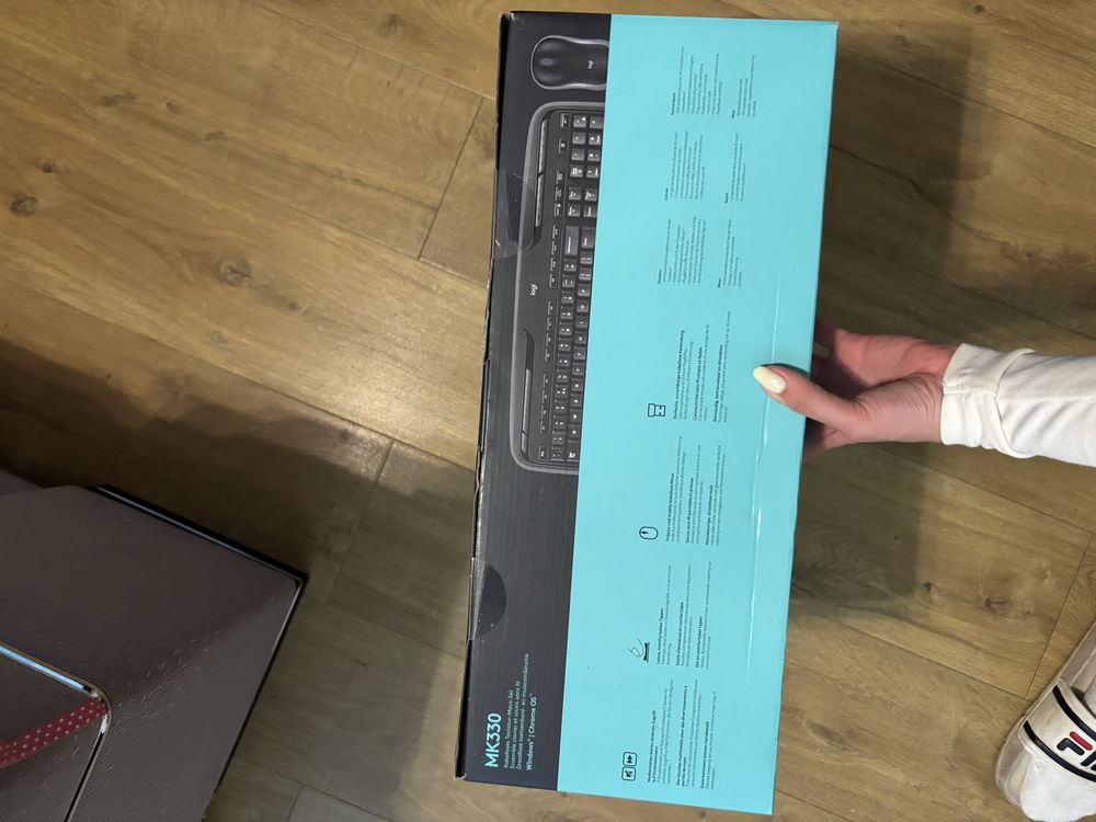 klawiatura + myszka logitech MK330 niemiecka DEU