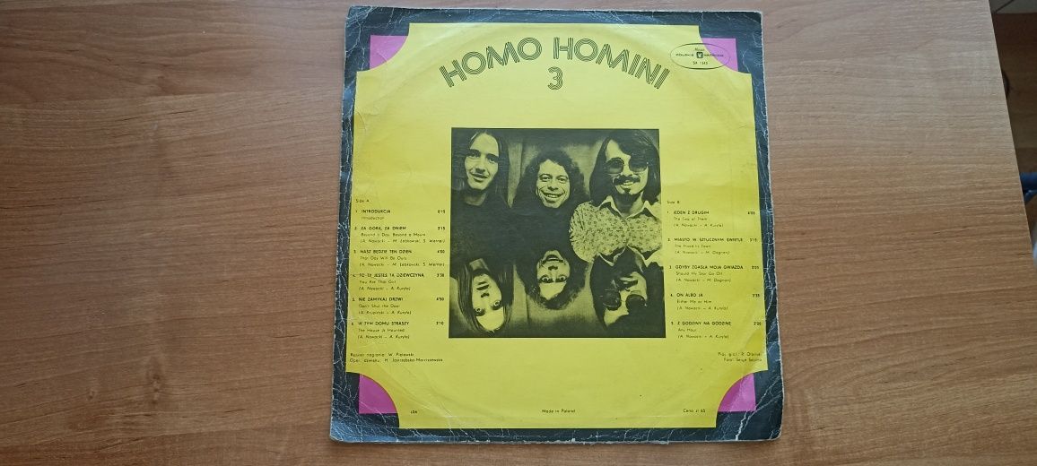 Homo Homini – 3 Płyta Winylowa (1976, Blue labels, Vinyl)