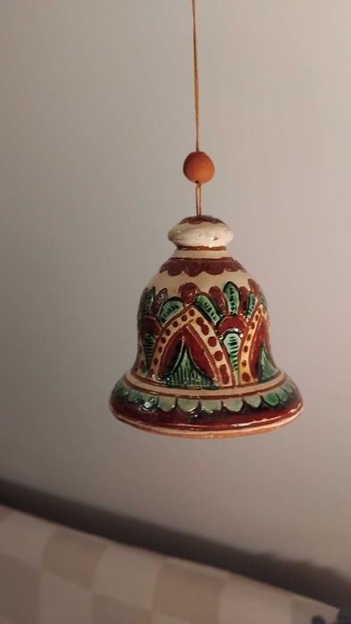 6 dzwonków ceramika kossowska na choinkę Косівська кераміка