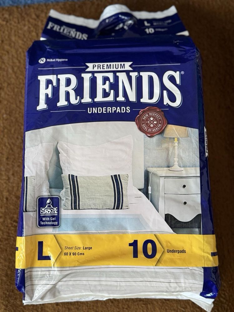 Пеленки одноразові вологопоглинаючі Friends premium 60*90