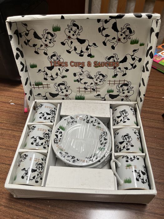 Conjunto de chavenas de cafe