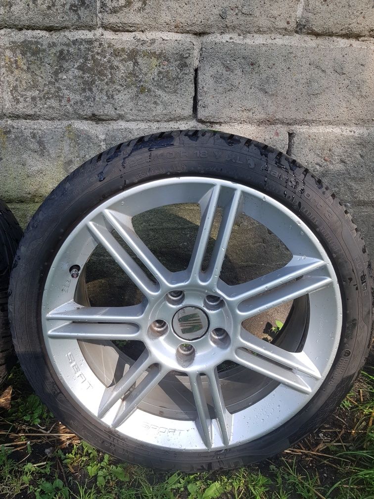 Kola felgi BBS 5x112 seat leon 225/40/18 opony jeden sezon UnNIROYAL r