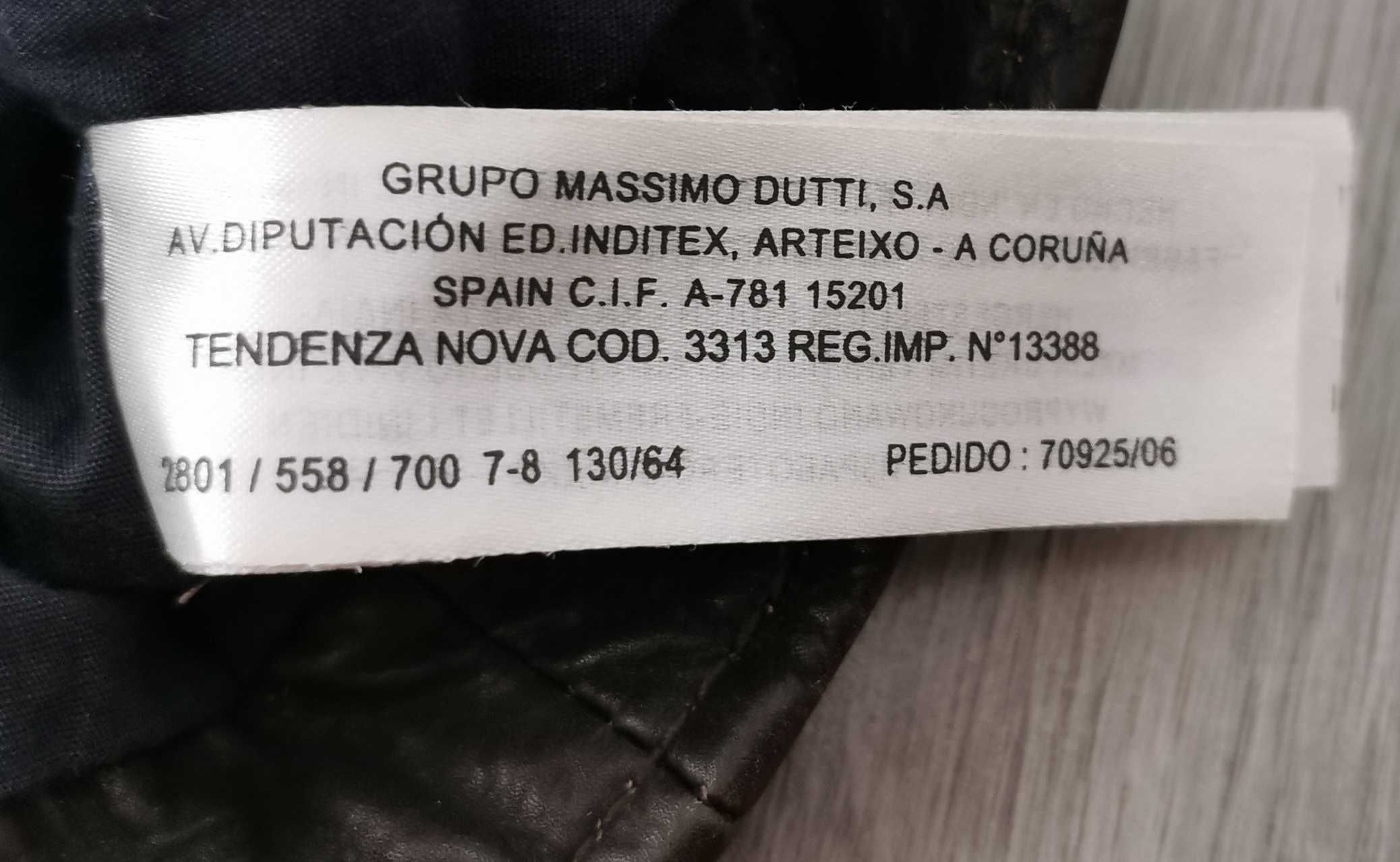 Kurtka skórzana Massimo Dutti rozpinana rozmiar 7-8lat 122-134cm