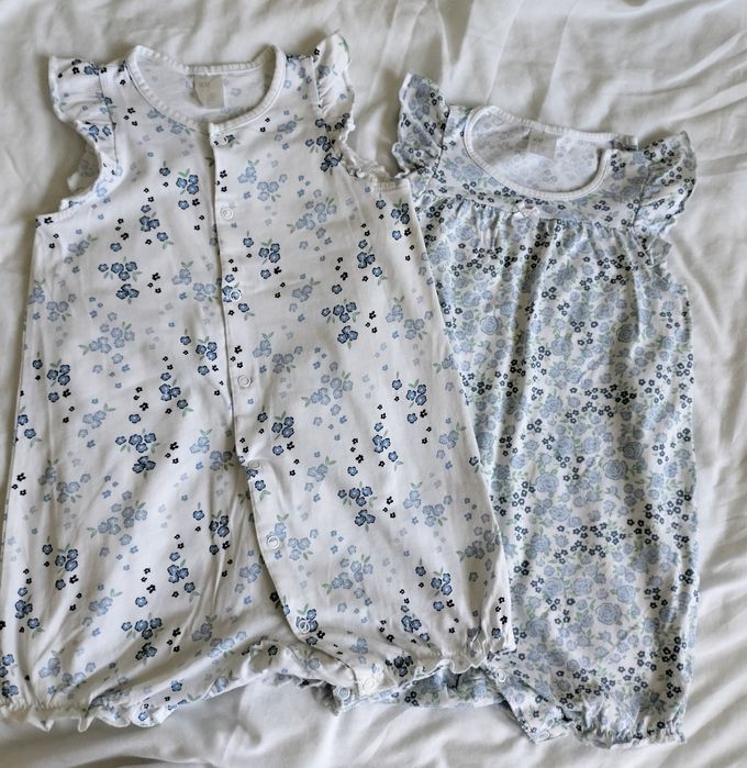 Rampersy bez rękawów HM roz 86 , 12-18 miesięcy, bawełna