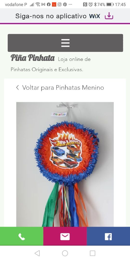 Pinhatas para rapazes, todos os temas