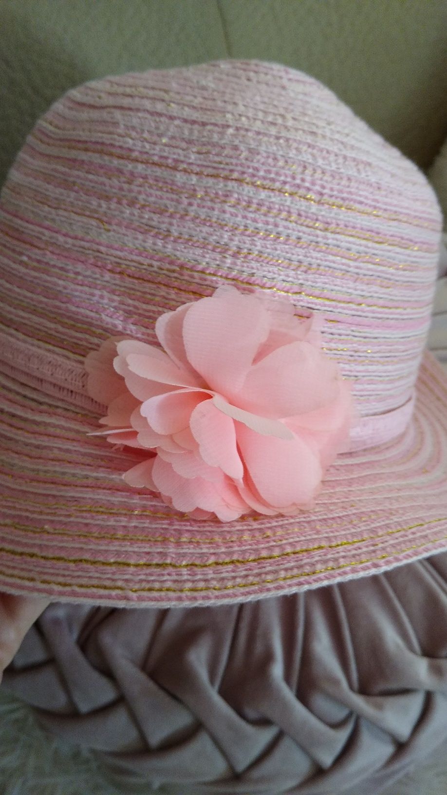 C&A kapelusz letni kwiat 56 cm