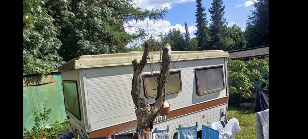 Przyczepa kempingowa używana bez prawa rejestracji