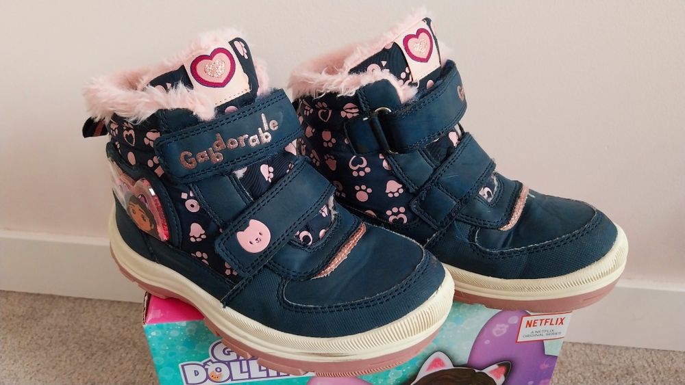 Buty zimowe dziewczęce  ocieplane, Koci Domek Gabi r. 30